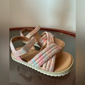 Toddler Girls' Chloe Ankle Strap Sandals Multi - Cat & Jack size 7